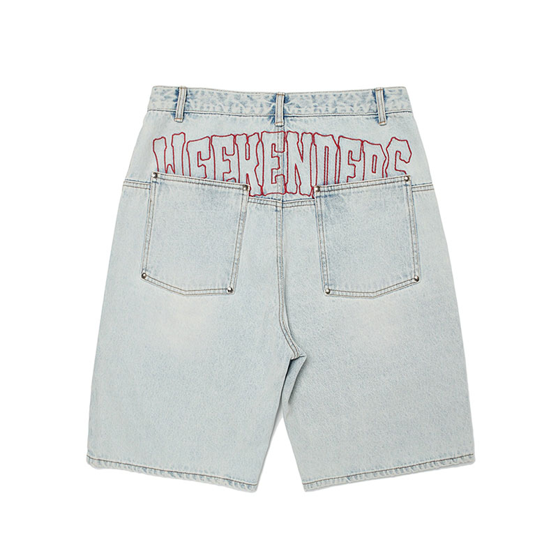 WKNDRS(ウィーケンダーズ)/ COWBOY DENIM SHORTS -2COLOR-(W.INDIGO)