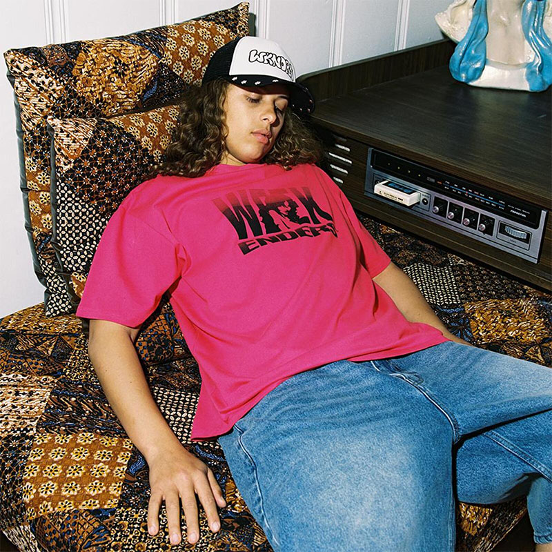 WKNDRS(ウィーケンダーズ)/ FLORAL TRUCKER CAP -2COLOR-