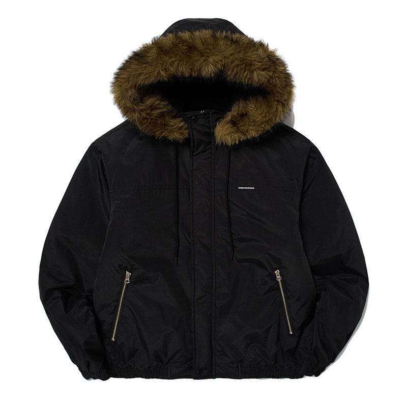 WKNDRS(ウィーケンダーズ)/ MOUNTAIN HOODED JACKET -BLACK-