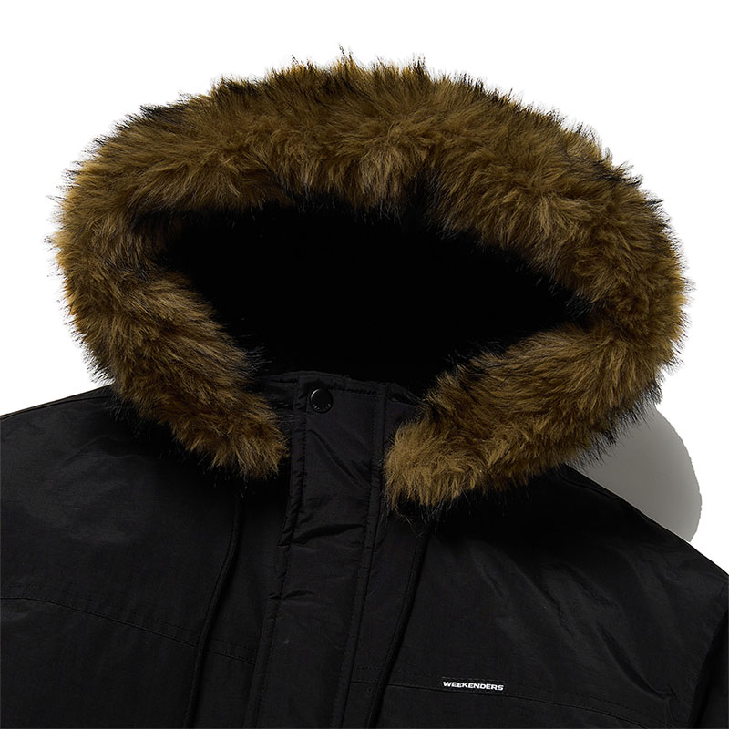 WKNDRS(ウィーケンダーズ)/ MOUNTAIN HOODED JACKET -BLACK-