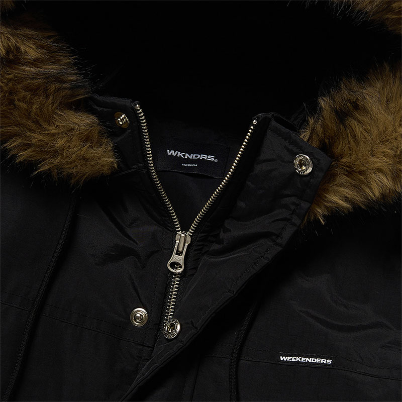WKNDRS(ウィーケンダーズ)/ MOUNTAIN HOODED JACKET -BLACK-