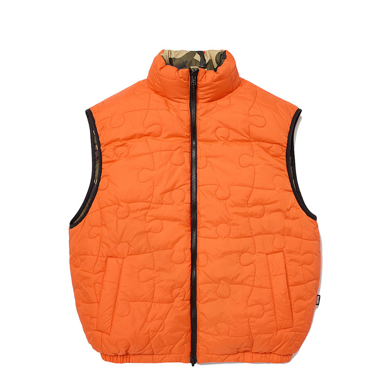WKNDRS(ウィーケンダーズ)/ PUZZLE PUFFER VEST -CAMO-
