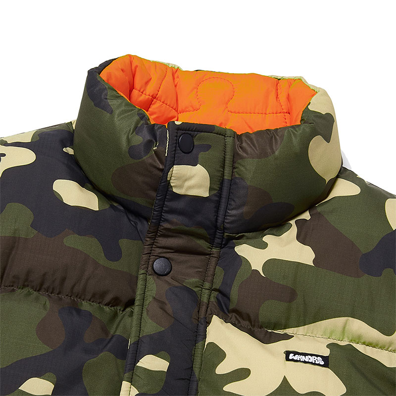 WKNDRS(ウィーケンダーズ)/ PUZZLE PUFFER VEST -CAMO-