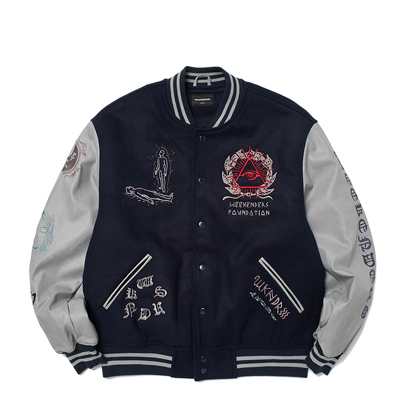 WKNDRS(ウィーケンダーズ)/ ILLUMINATI STADIUM JACKET -NAVY-