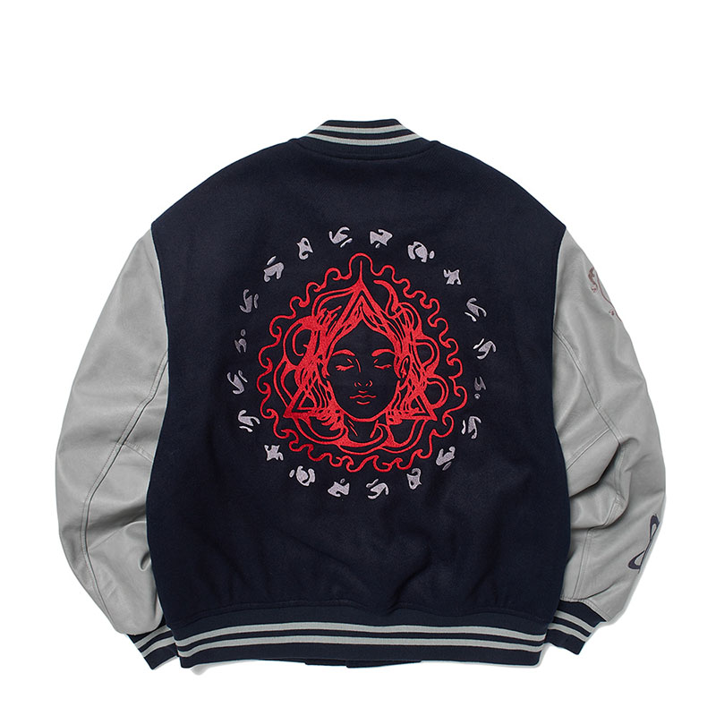 WKNDRS(ウィーケンダーズ)/ ILLUMINATI STADIUM JACKET -NAVY-