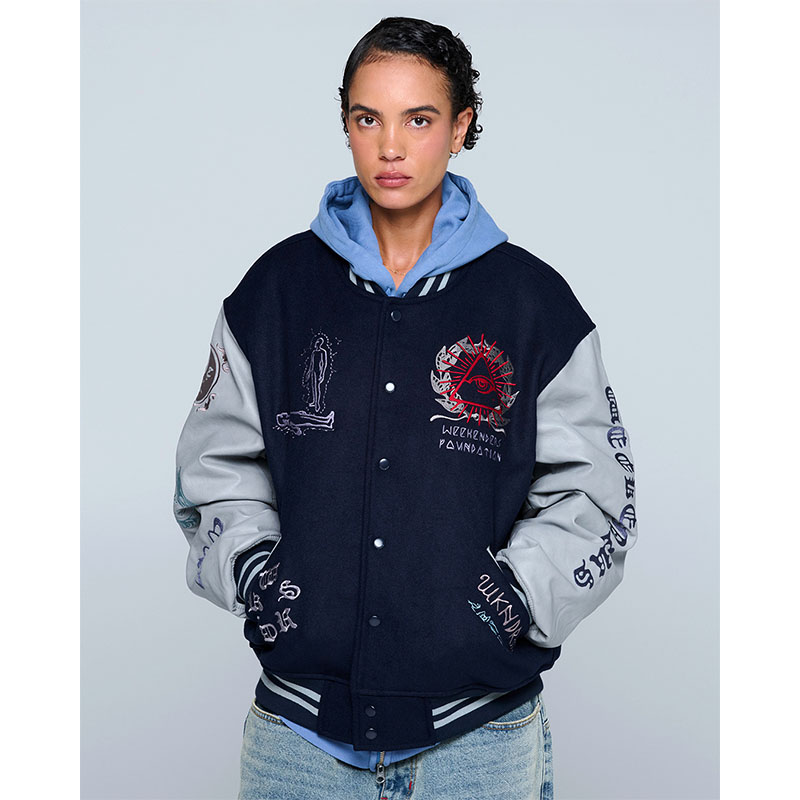 WKNDRS(ウィーケンダーズ)/ ILLUMINATI STADIUM JACKET -NAVY-