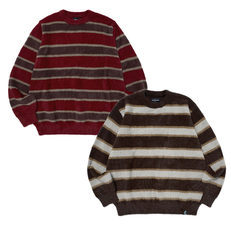WKNDRS(ウィーケンダーズ)/ STRIPED KNIT SWEATER -2COLOR-