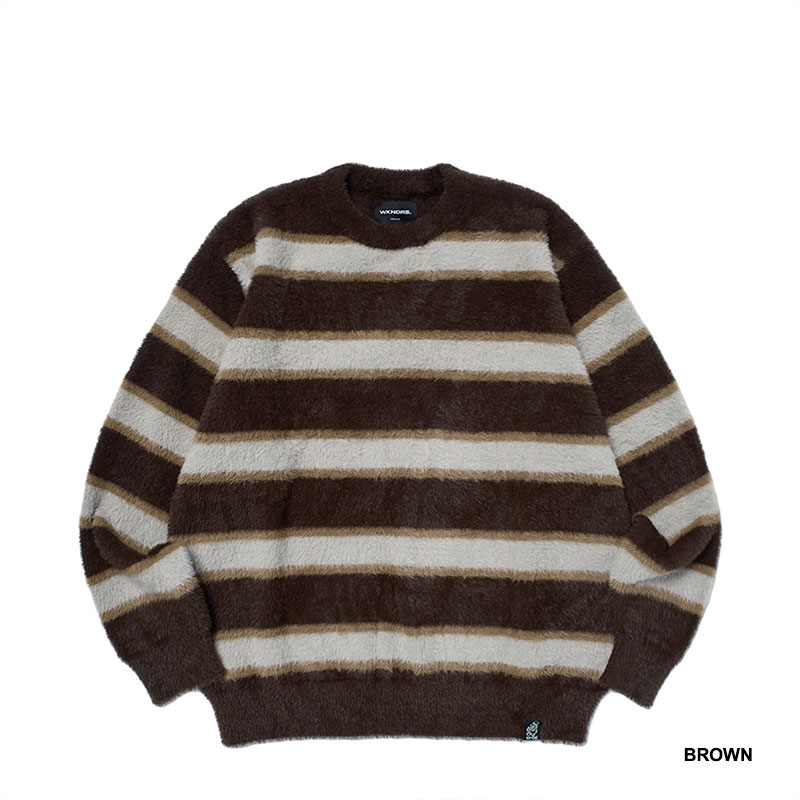 WKNDRS(ウィーケンダーズ)/ STRIPED KNIT SWEATER -2COLOR-