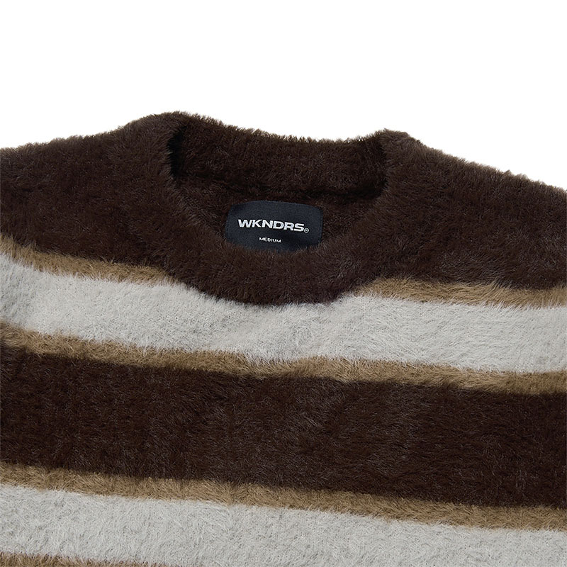 WKNDRS(ウィーケンダーズ)/ STRIPED KNIT SWEATER -2COLOR-
