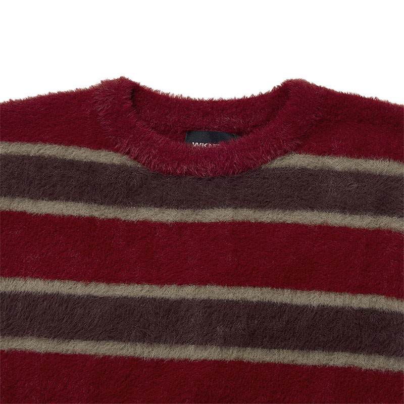 WKNDRS(ウィーケンダーズ)/ STRIPED KNIT SWEATER -2COLOR-