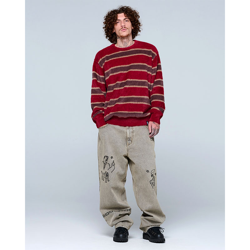 WKNDRS(ウィーケンダーズ)/ STRIPED KNIT SWEATER -2COLOR-