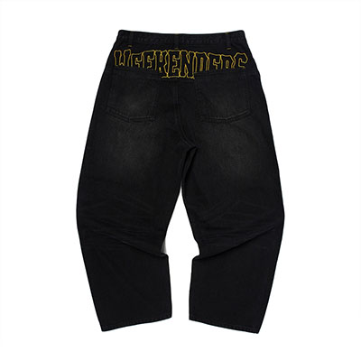 WKNDRS(ウィーケンダーズ)/ COWBOY DENIM PANTS -BLACK-