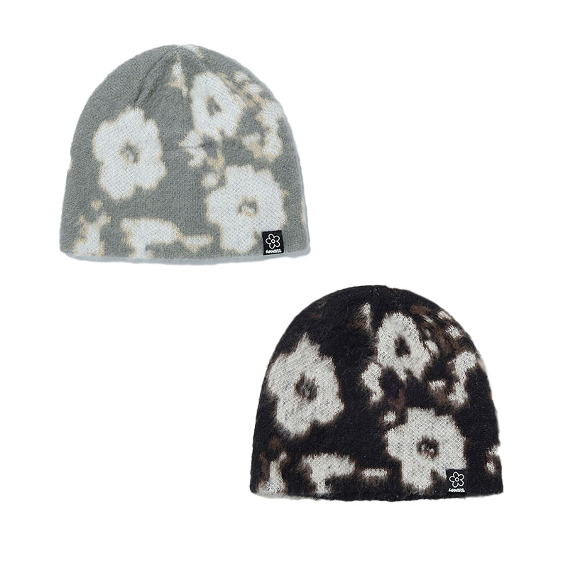 WKNDRS(ウィーケンダーズ)/ FLOWER BEANIE -2COLOR-