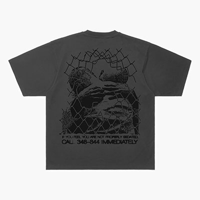 SCRT(エスシーアールティー/スクリーンテスト)/ Surveillance T-Shirt -GRAPHITE-