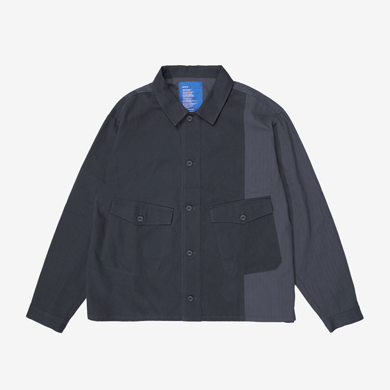 SCRT(エスシーアールティー/スクリーンテスト)/ Split Overshirt -VINTAGE INDIGO-