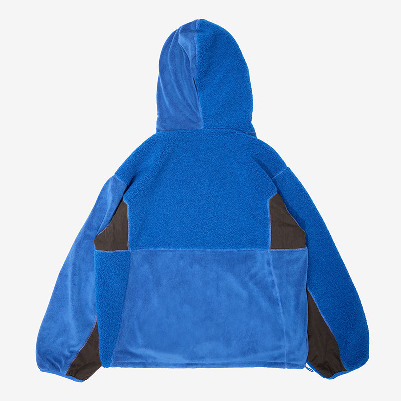 SCRT(エスシーアールティー/スクリーンテスト)/ Patchwork Hooded Fleece -BLUE-