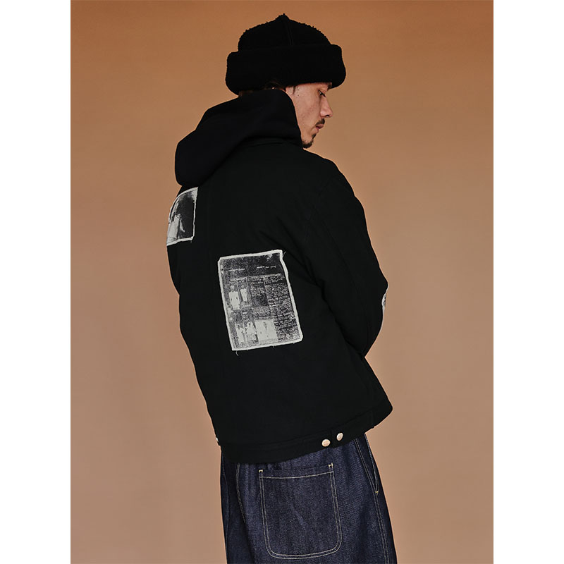 SCRT(エスシーアールティー/スクリーンテスト)/ Quilted Nexus Work Jacket -BLACK-