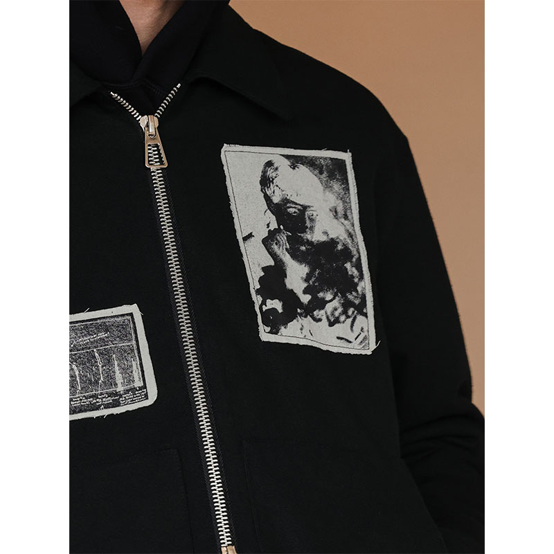 SCRT(エスシーアールティー/スクリーンテスト)/ Quilted Nexus Work Jacket -BLACK-