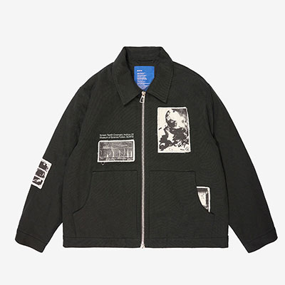 SCRT(エスシーアールティー/スクリーンテスト)/ Quilted Nexus Work Jacket -BLACK-