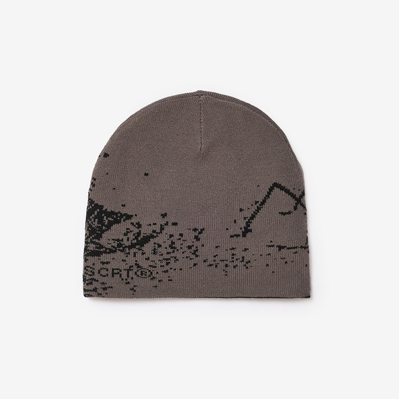 SCRT(エスシーアールティー/スクリーンテスト)/ Ant Skull Cap Beanie -BLACK/GREY-