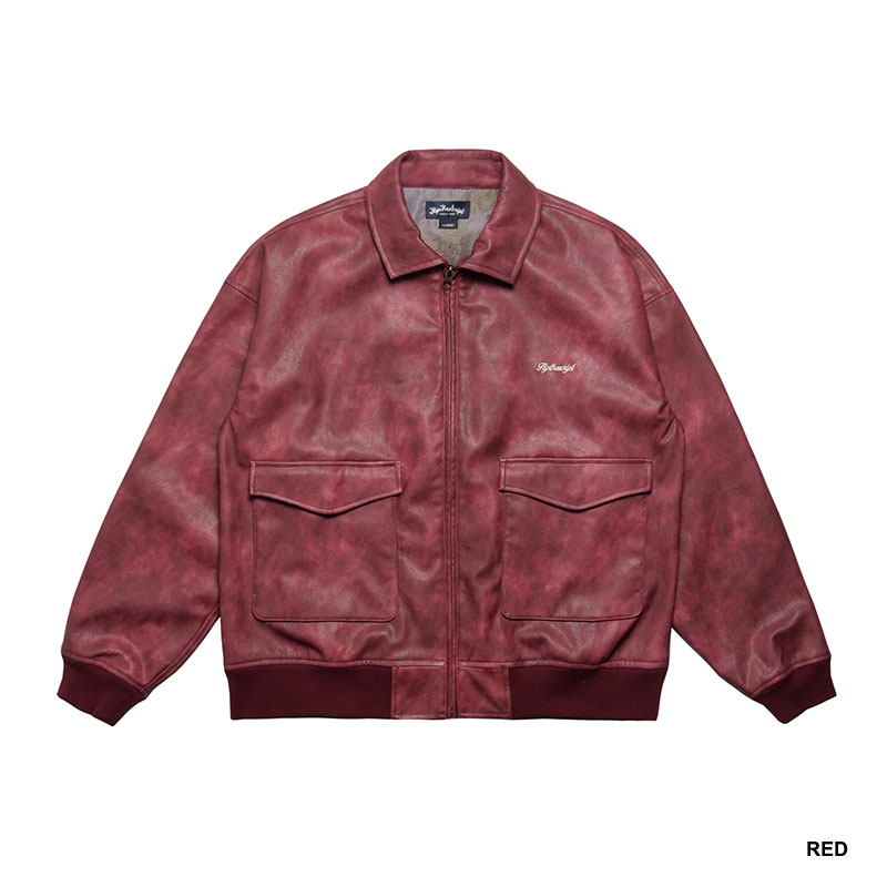 FLIP THE SCRIPT(フリップザスクリプト)/ HARP PU LEATHER JACKET -3COLOR-