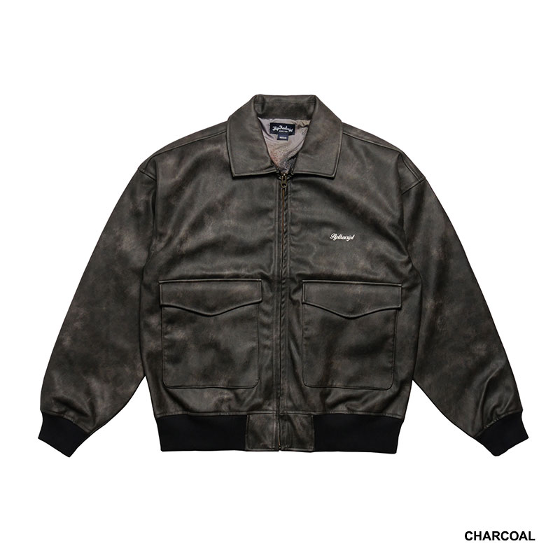 FLIP THE SCRIPT(フリップザスクリプト)/ HARP PU LEATHER JACKET -3COLOR-