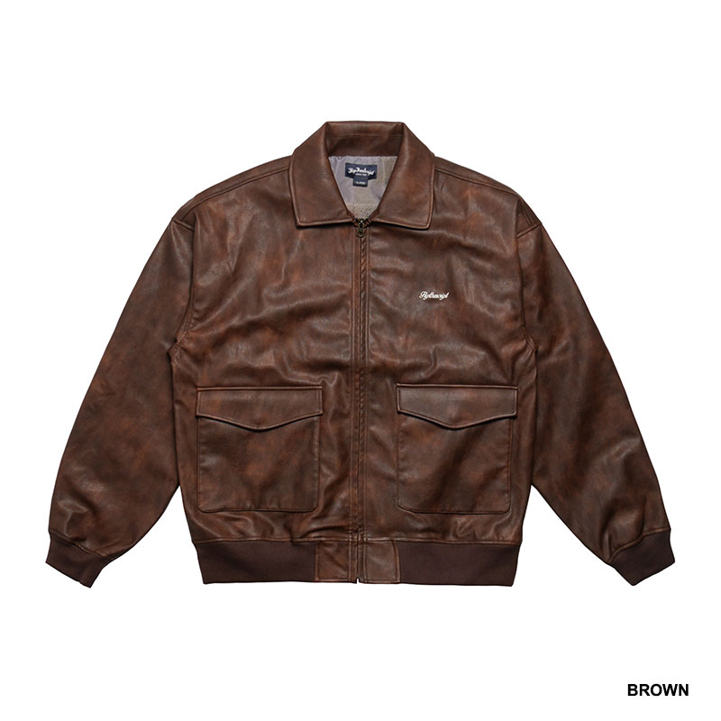 FLIP THE SCRIPT(フリップザスクリプト)/ HARP PU LEATHER JACKET -3COLOR-