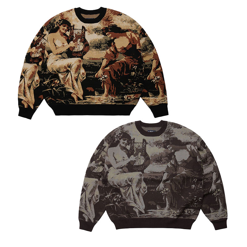 FLIP THE SCRIPT(フリップザスクリプト)/ HARP KNIT CREW -2COLOR-