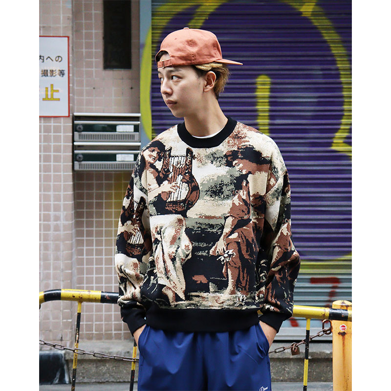 FLIP THE SCRIPT(フリップザスクリプト)/ HARP KNIT CREW -2COLOR-