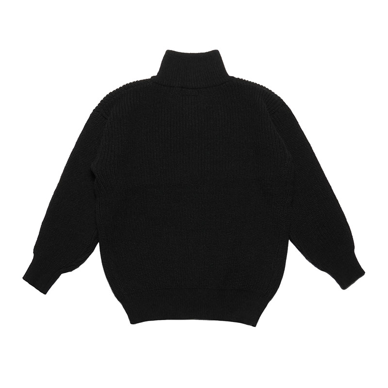 FLIP THE SCRIPT(フリップザスクリプト)/ ZIP KNIT -BLACK-