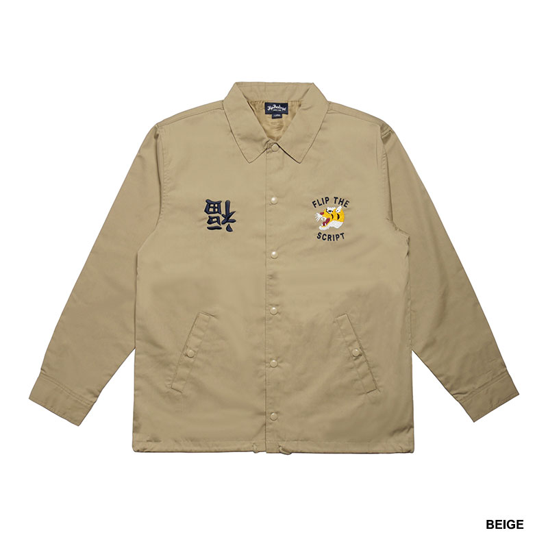 FLIP THE SCRIPT(フリップザスクリプト)/ TIGER COACH JACKET -3.COLOR-