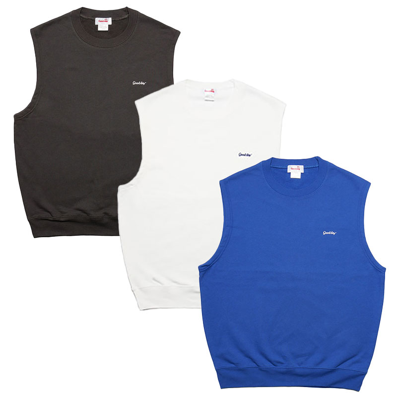 GOOD DAY(グッデイ)/ LOGO SLEEVELESS SWEAT -3.COLOR-
