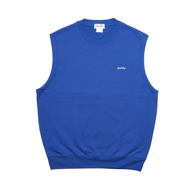 GOOD DAY(グッデイ)/ LOGO SLEEVELESS SWEAT -3.COLOR-(BLUE)
