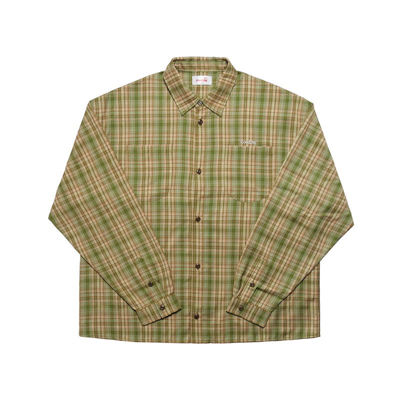 GOOD DAY(グッデイ)/ CHECK SHIRT -3.COLOR-(GREEN)