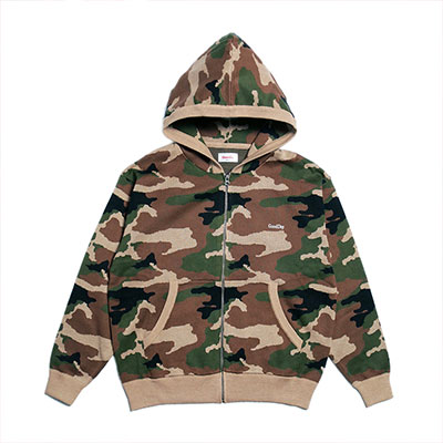 GOOD DAY(グッデイ)/ CAMO HOOD ZIP KNIT -3.COLOR-