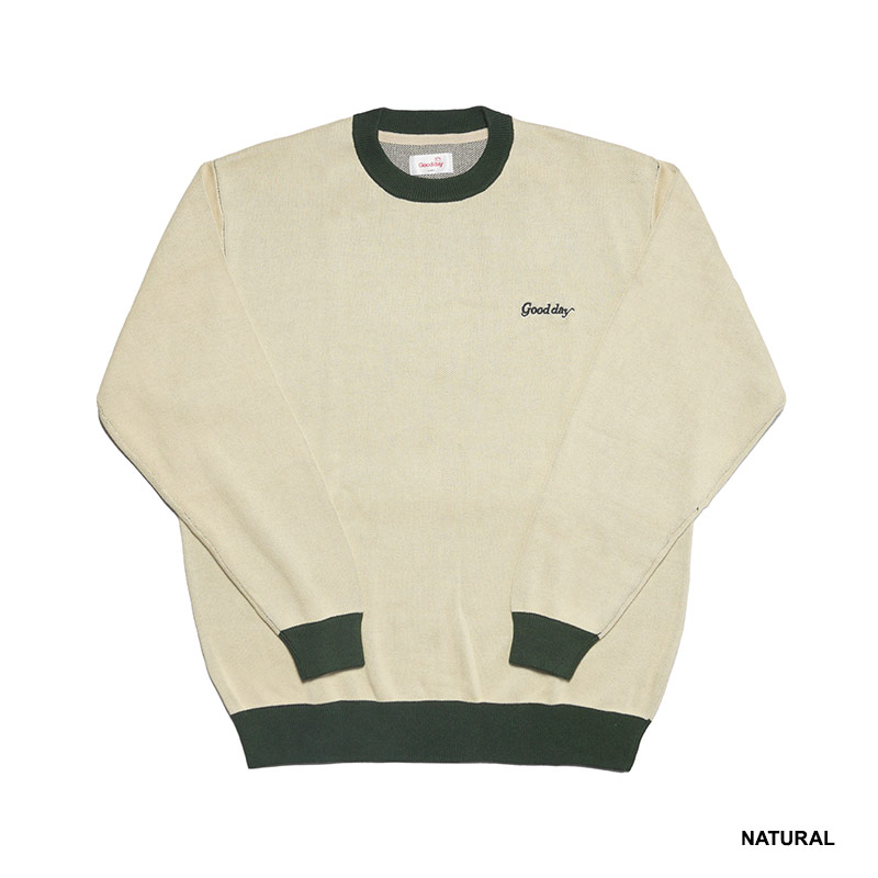 GOOD DAY(グッデイ)/ TYFSW RINGER CREW KNIT -3.COLOR-