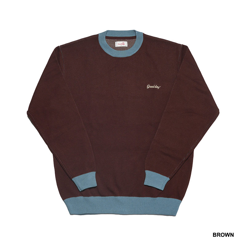 GOOD DAY(グッデイ)/ TYFSW RINGER CREW KNIT -3.COLOR-