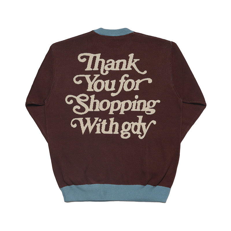 GOOD DAY(グッデイ)/ TYFSW RINGER CREW KNIT -3.COLOR-(BROWN)