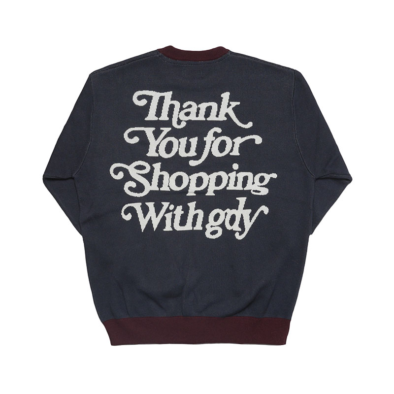 GOOD DAY(グッデイ)/ TYFSW RINGER CREW KNIT -3.COLOR-(NAVY)