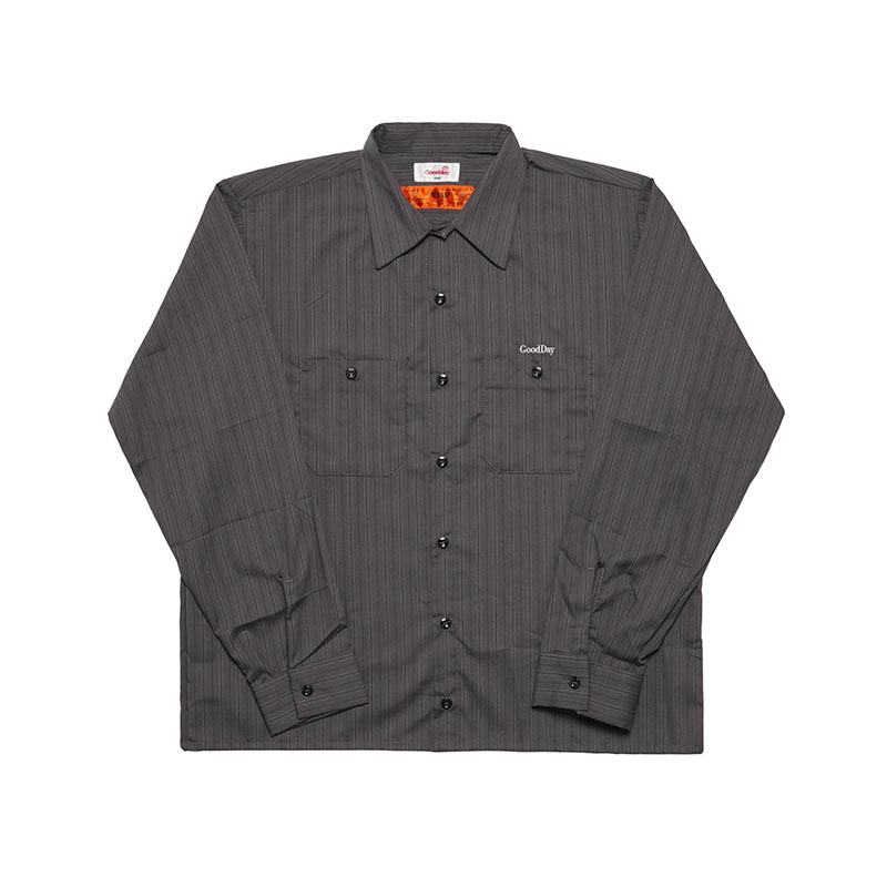 GOOD DAY(グッデイ)/ STRIPE SHIRT -2.COLOR-(CHRACOAL)