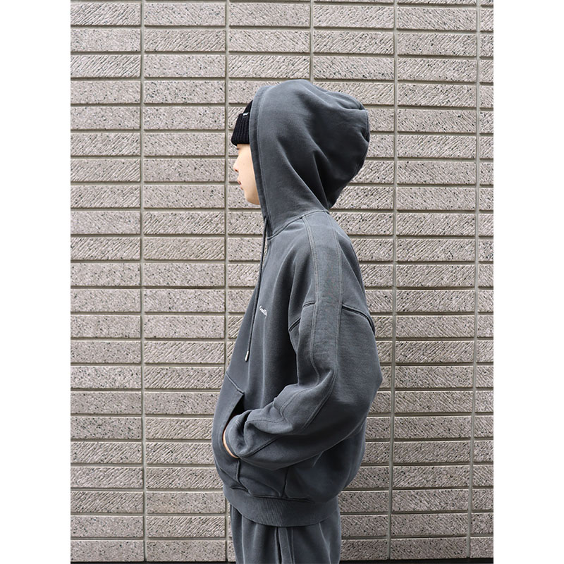 GOOD DAY(グッデイ)/ LOGO FADE HOOD SW -CHARCOAL-