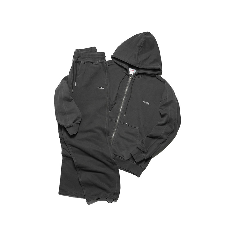 GOOD DAY(グッデイ)/ LOGO FADE HOOD SW -CHARCOAL-