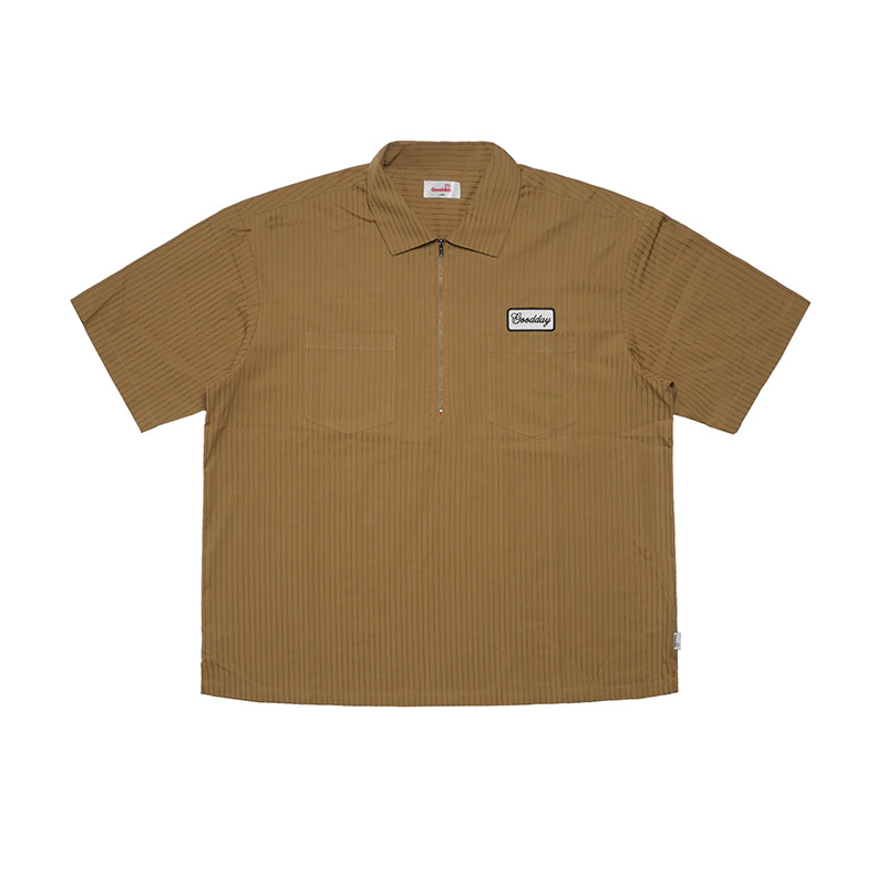 GOOD DAY(グッデイ)/ STRIPE SS SHIRTS -3COLOR-(BEIGE)