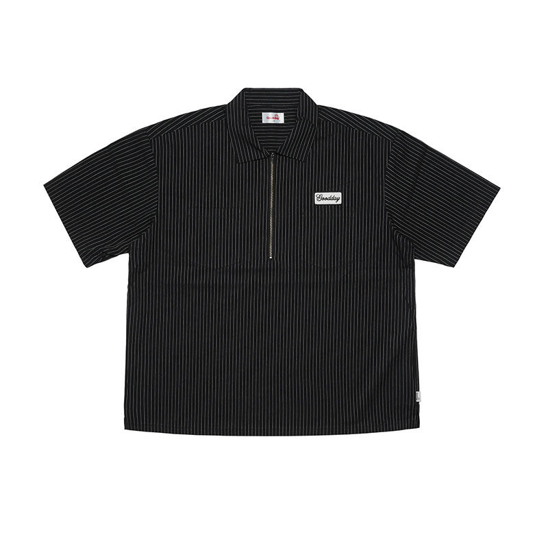 GOOD DAY(グッデイ)/ STRIPE SS SHIRTS -3COLOR-(BLACK)