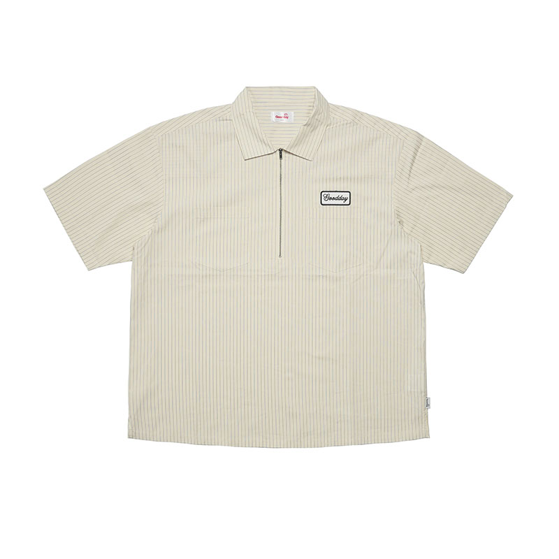 GOOD DAY(グッデイ)/ STRIPE SS SHIRTS -3COLOR-(WHITE)