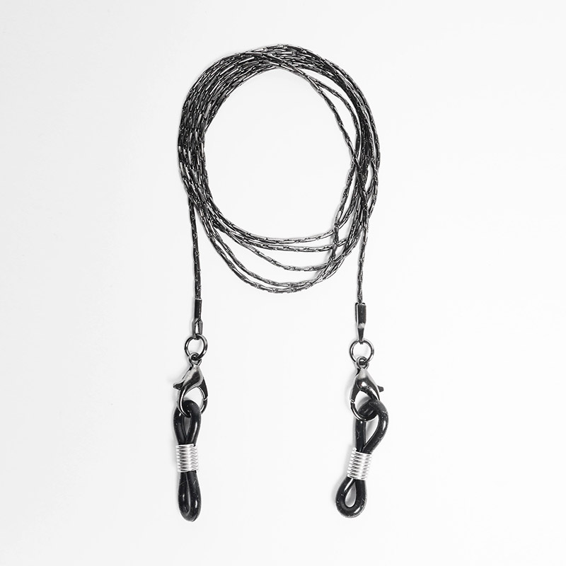 LUCHINI(ルチニ)/ METAL GLASS CORD -3.COLOR-(BLACK)