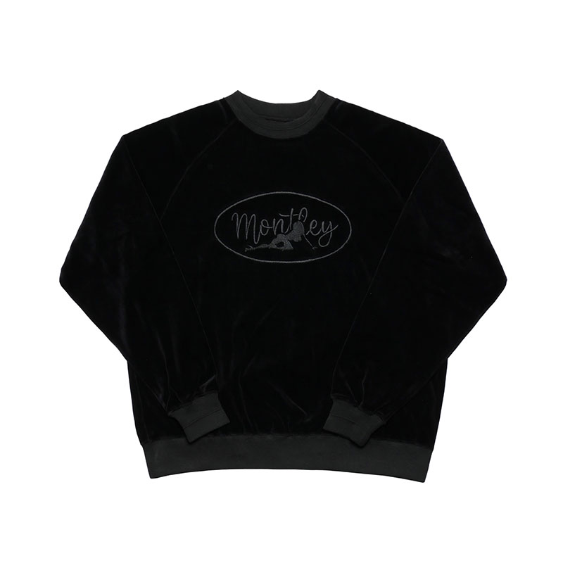 MONTLEY(モーレー)/ VELOR CREW -3.COLOR-(BLACK)