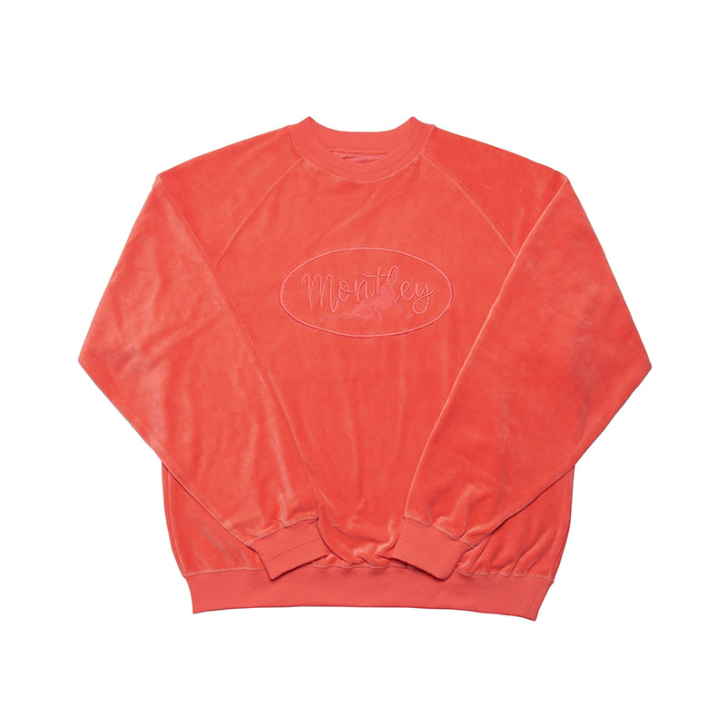 MONTLEY(モーレー)/ VELOR CREW -3.COLOR-(SALMON)