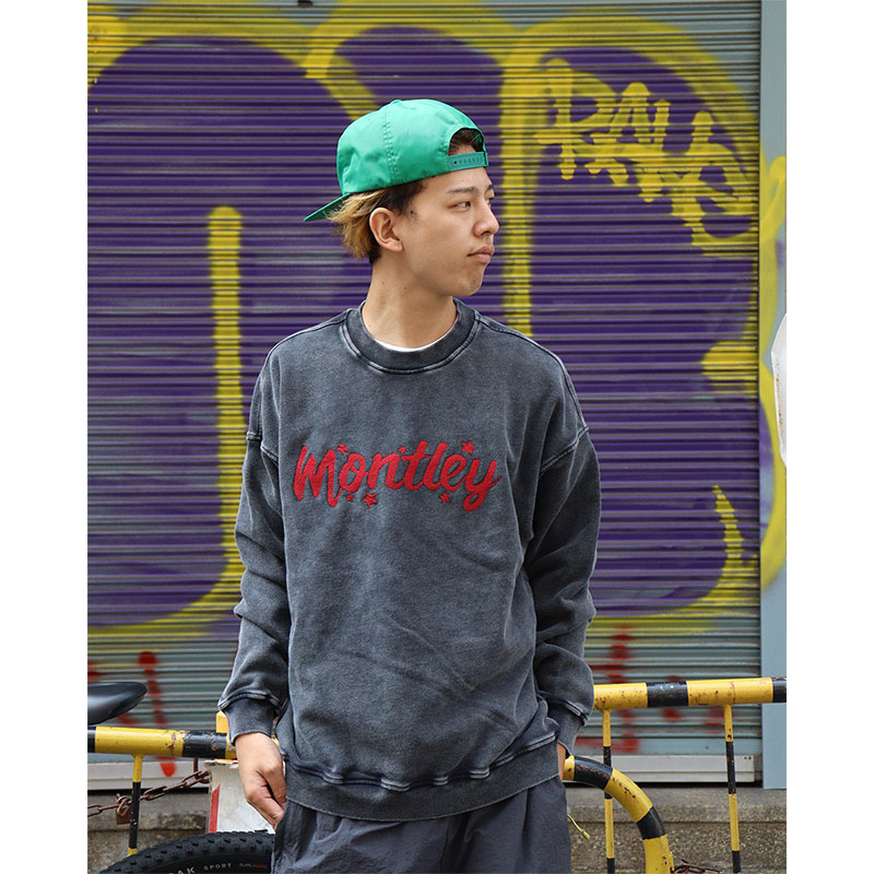 MONTLEY(モーレー)/ LOGO VINTAGE CREW SWEAT -3.COLOR-