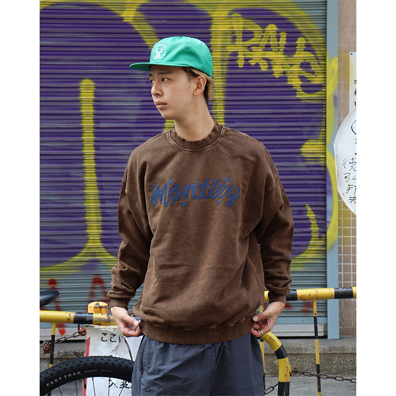 MONTLEY(モーレー)/ LOGO VINTAGE CREW SWEAT -3.COLOR-